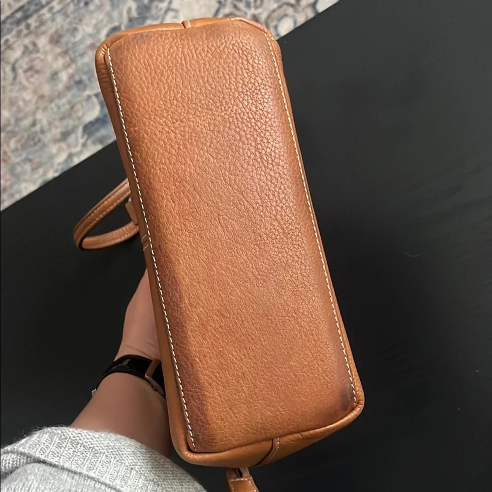 Vintage Fossil Tan Leather Tote bag - Picture 4 of 10